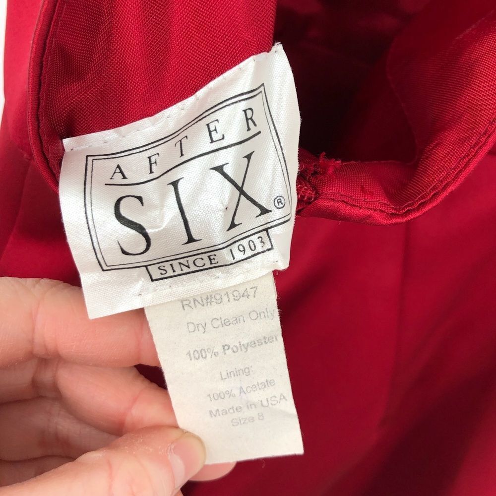 AFTER SIX Red‎ Formal Maxi Dress Halter Neck - Picture 5 of 5